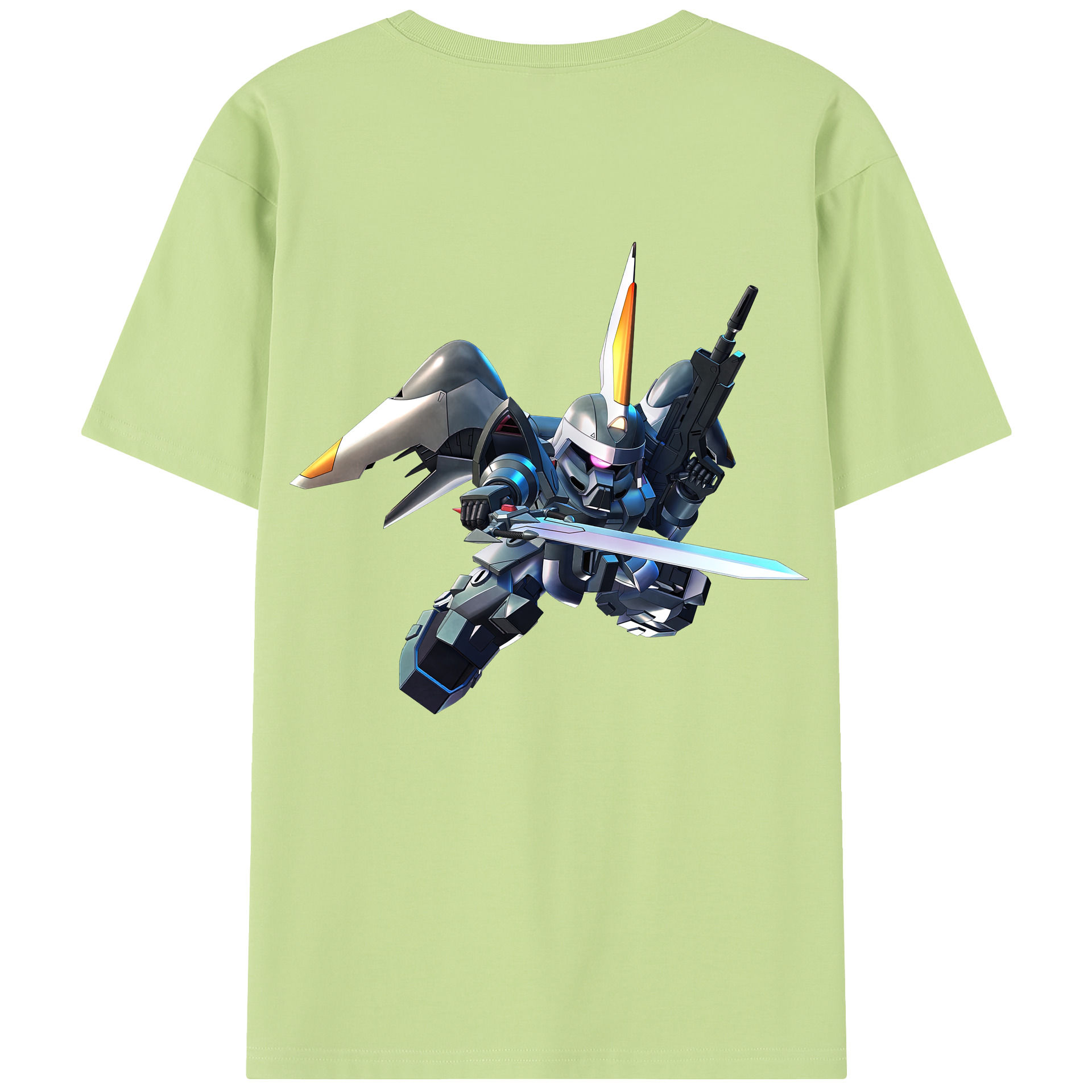 （画像用） 機動戦士ガンダム Mobile Suit Gundam 綿100％半袖Tシャツ（背面プリント）